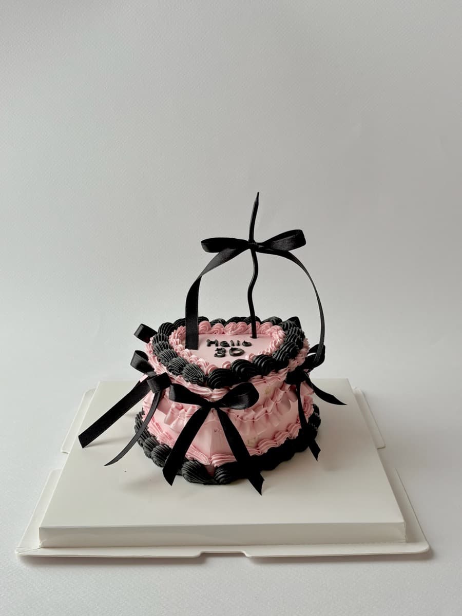 Hello 30 — pink & black drama